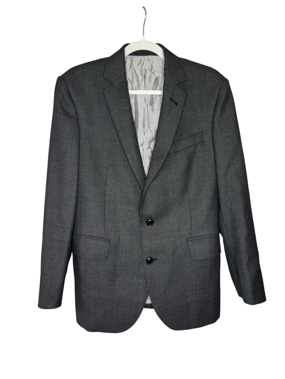 Brooklyn Tailors BKT50 Tailored Suit Jacket Size 40 Heathered Gray